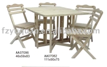 wooden table and chairs       AA07082R