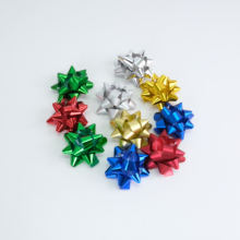 BPB Self Adhesive Gift Star Bows - Multi-Color Pack for Decorating Gifts