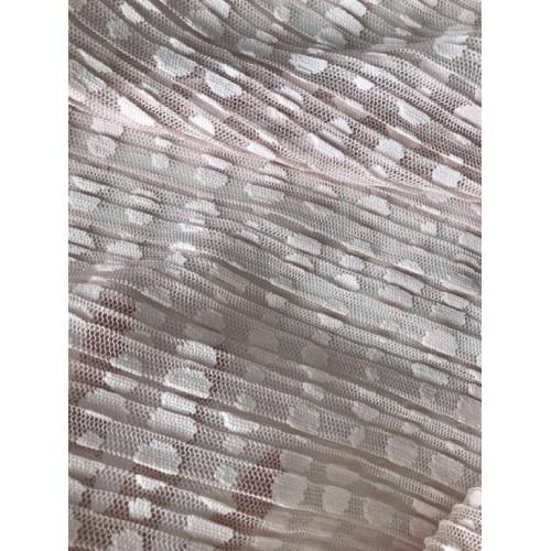 Dot Pleated Mesh Fabric