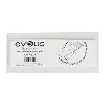 Evolis A5070 Adhesive Cards for Laminator Cleaning