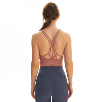 Custom Sabon isowa Solid Launi yoga bra