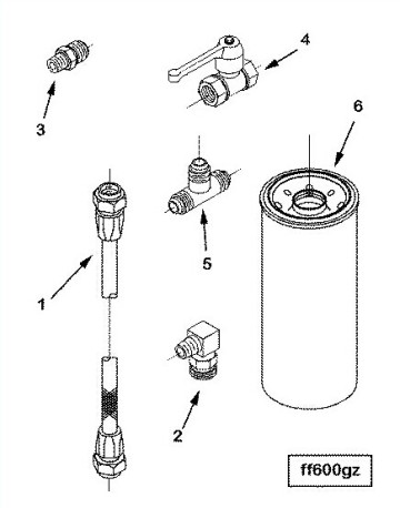 Element Fuel Filter 3313306 For Chongqing Cumins KTA38 engine parts