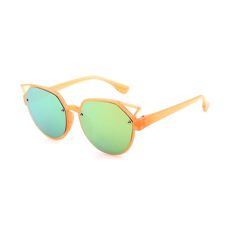 Trendy Orange Color PC Frame Injection Kids Sunglasses