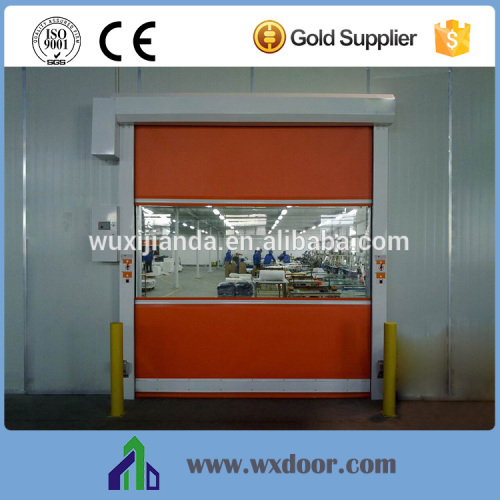 Electric industrial fast roll up interior door