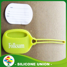 Customized logo printed silicone luggage tag