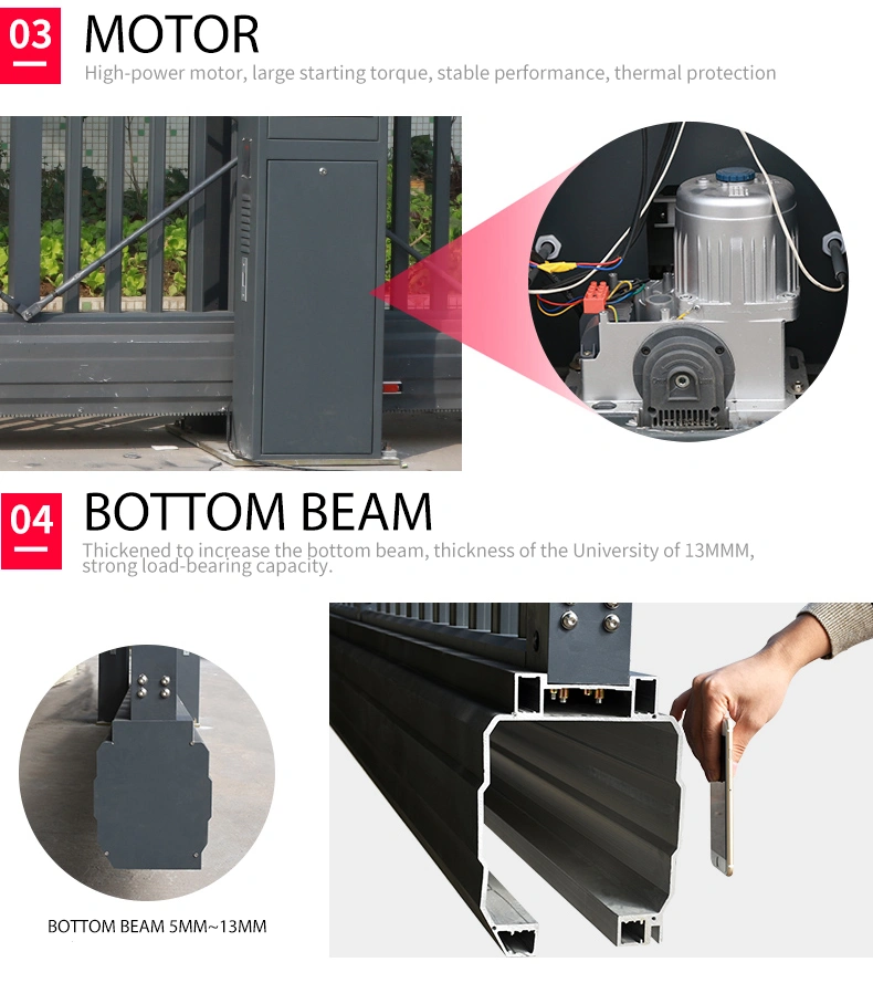 Automatic Sliding Door Light Suspension Gate for Industry