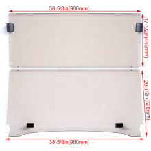 Tinted Folding Down Windshield for Yamaha G29 G&E (2007-2016)