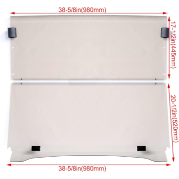 Tinted Folding Down Windshield for Yamaha G29 G&E (2007-2016)