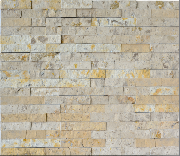 decorative interior wall with yellow construction stone , stone tile, cheap natural stepping stones