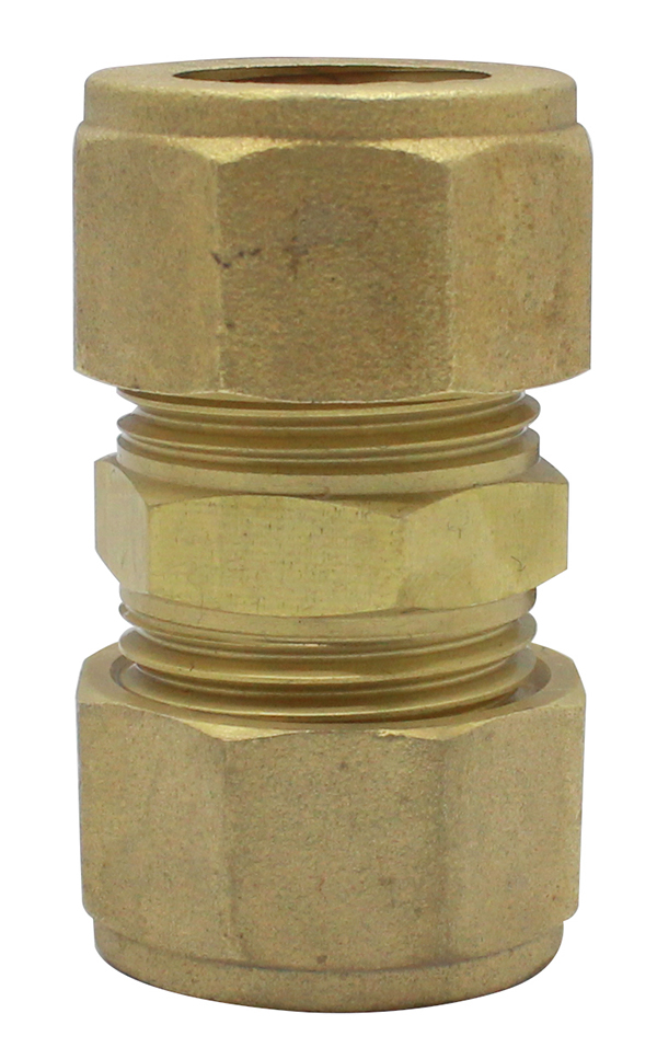 Compression Brass Straight Coupling Socket