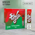 Pen de vape descartável Brzez Stiik 2200 Puffs