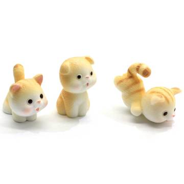 Kawaii nuevo diseño mixto gato resina cabujón 3D artesanía encantos de animales para hacer joyas accesorio colgante