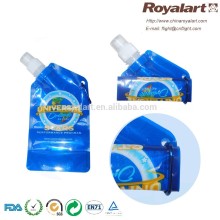 600ML foldable water bottle with carabiner/collapsible water bottle