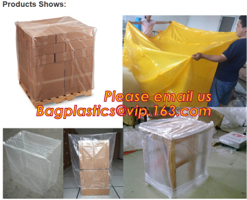 Pallet Cap Sheets on Rolls, Pallet-Size Shrink Bags on Rolls, Gusseted Pallet Covers