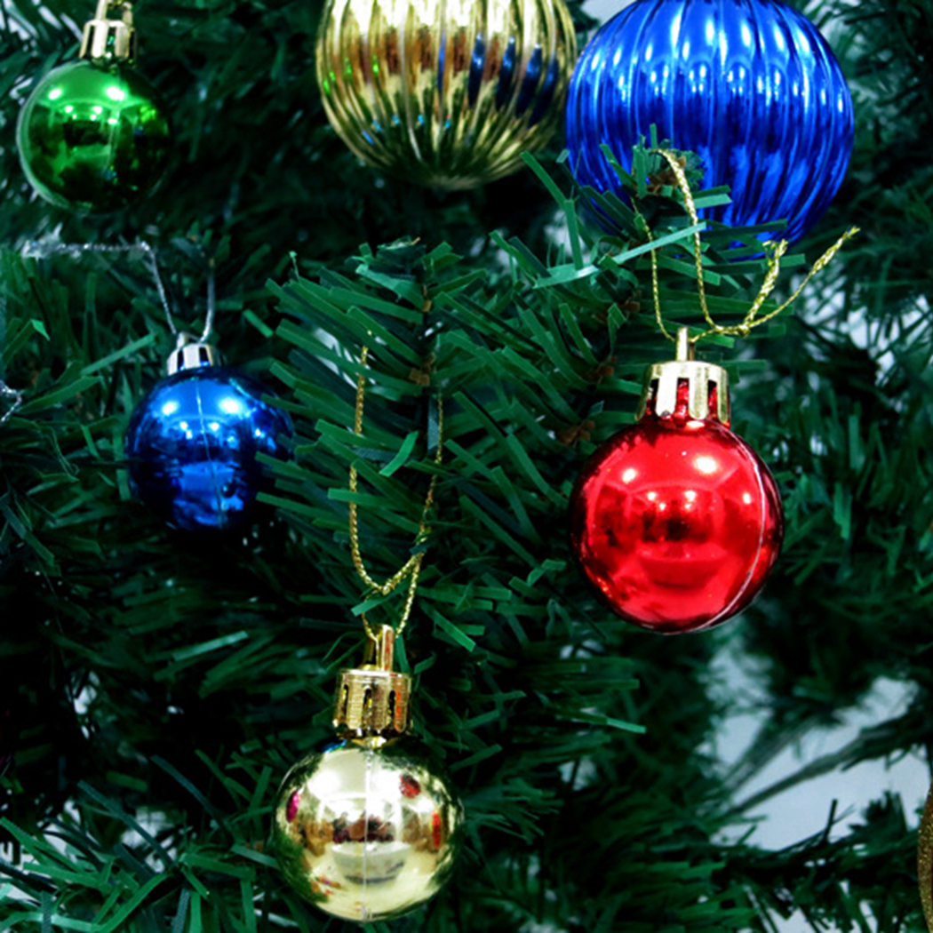 12pcs/lot 30mm Christmas Tree Decor Ball Bauble Xmas Party Hanging Ball Ornament Decorations for Home Christmas decorations Gift