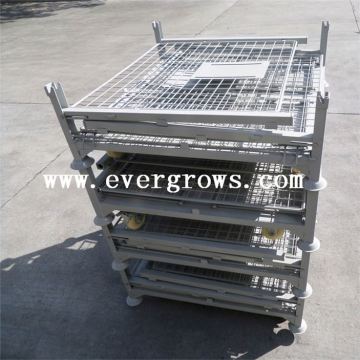 Stackable Wire Mesh Container Stacking Rack