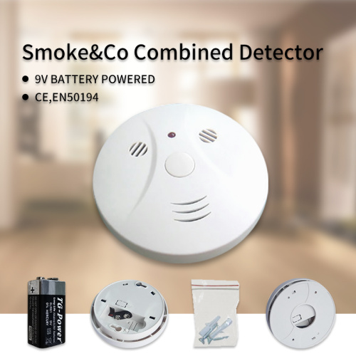 combinación mini detector de humo y monóxido de carbono sensor combinado alarma de humo