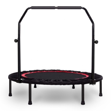 Indoor Round Foldable Jumping Fitness Trampoline With Handle