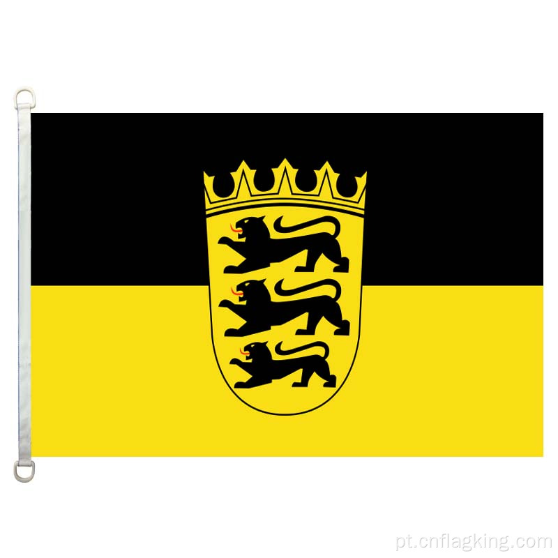 Bandeira de Baden Wurttemberg Bandeira 100% polyster de Baden Wurttemberg