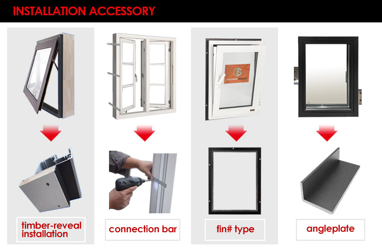 CE Standard Thermal Break Wood Color Tilt Turn Cheap Aluminum Windows