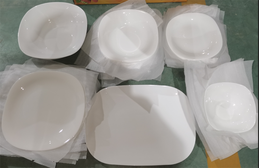 White Opal Glass Dinnerware