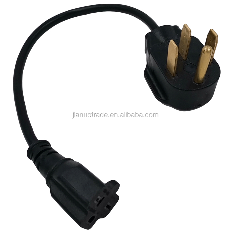 14-50P 4 pins plug to 6-20R Power Extension Cord