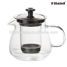 250ml double wall borosilicate glass teapot with infuser