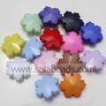 Perles de fleur de fleur en plastique acrylique 12 * 14 * 14MM suspendues