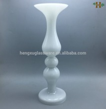 Exquisite white glass vases