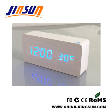 Home Desktop Alarm Clock With Blue Led