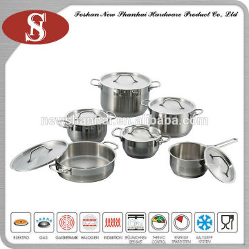 12Pcs real kitchen cookware stainless steel cookware brand