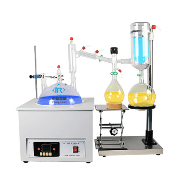 Lab vacuum distillation system glassware kit setup
