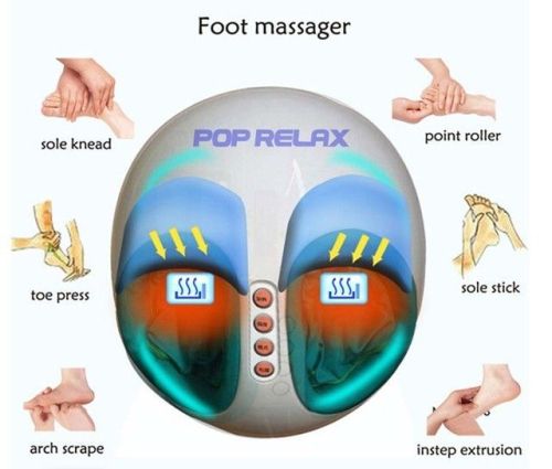 Shiatsu Foot Massage Machine And Rolling Foot Massager , 3d Infrared Heated