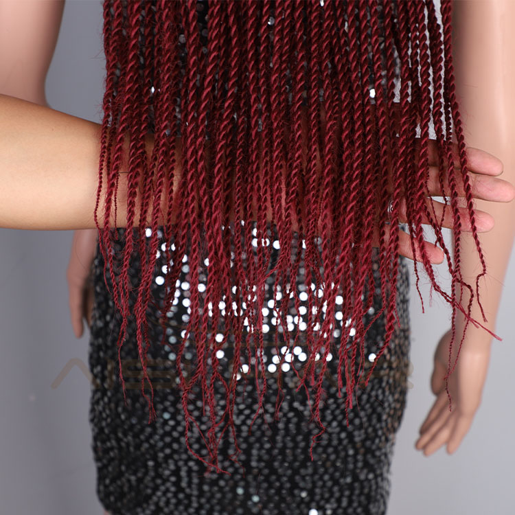 Aisi Hair Heat Resistant Synthetic Baseball Hat With Crochet Twist Braiding Hair Extension For Black Women Synthetic Hair Wigs