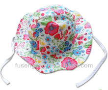 2013 lovely kids sun hat with flowers and bows girl childern sun hat