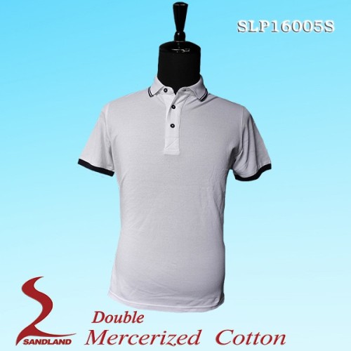 Luxury fashion men's mercerized cotton summer short tshirt custom blanket polo shirt