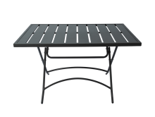 120*80cm Metal Folding Rectangle Slat Table
