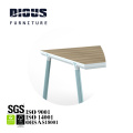 Smart light blue PVC edge modern conference table for meeting room