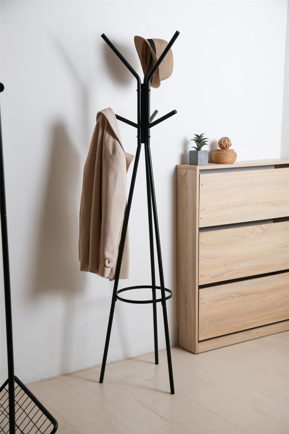 black coat rack 