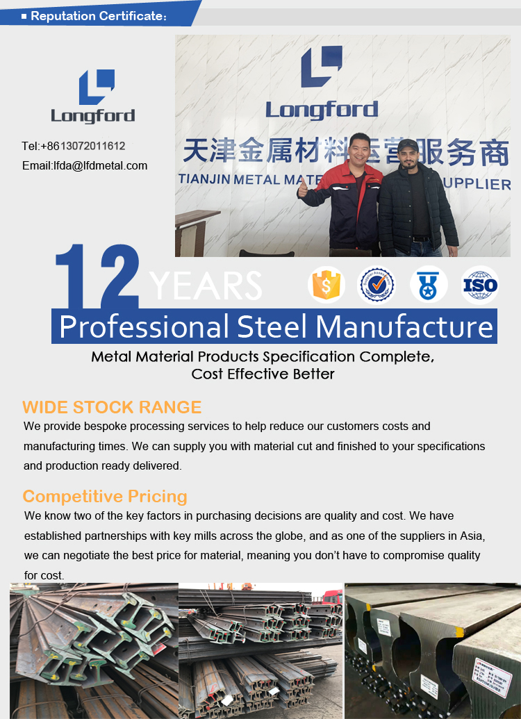 China railroad steel 8kg 12kg 22kg 24kg 30kg railway light rail