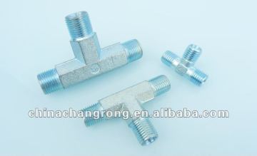 White zinc plating fittings/plastic barbed fittings/90 degree fitting