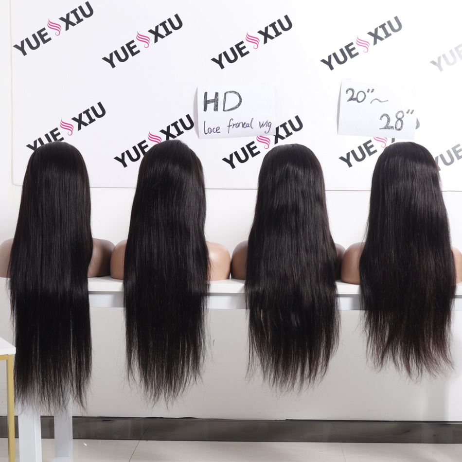 Ready to Ship Cuticle Aligned Transparent Frontal Closure 13x4 5x5 Swiss Scalp HD Brazilian Full Lace Frontal Human Hair Wigs