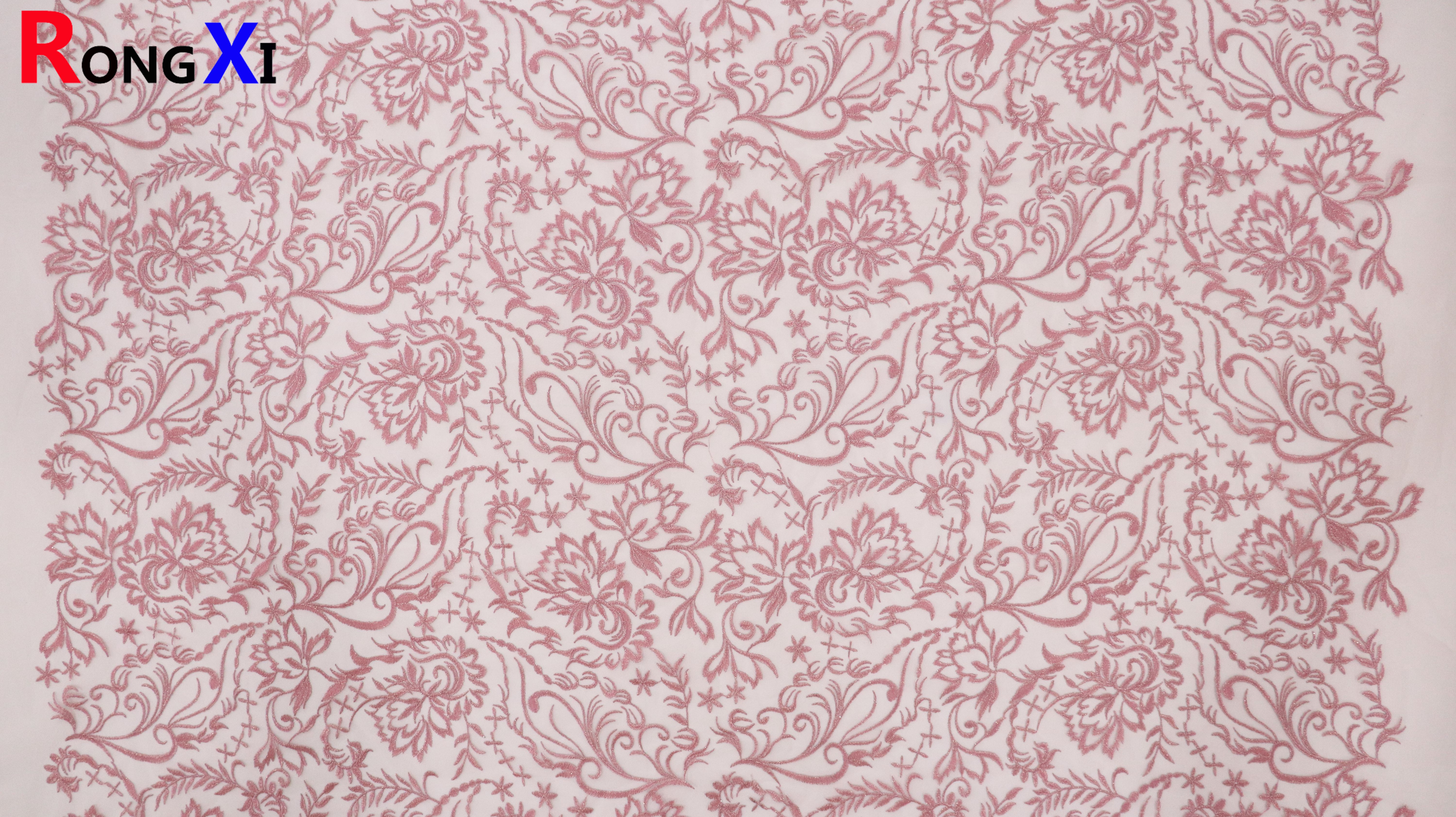 RXF1684 Multifunctional Purple Embroidery Fabric With CE Certificate