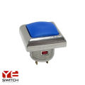 Plástico LED Interruptor de botón de 12 mm de 12 mm