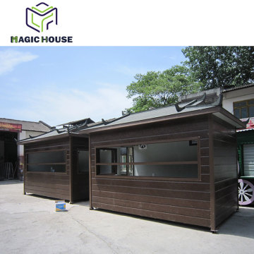 Food kiosk outdoor prefabricated wood kiosk restaurant kiosk