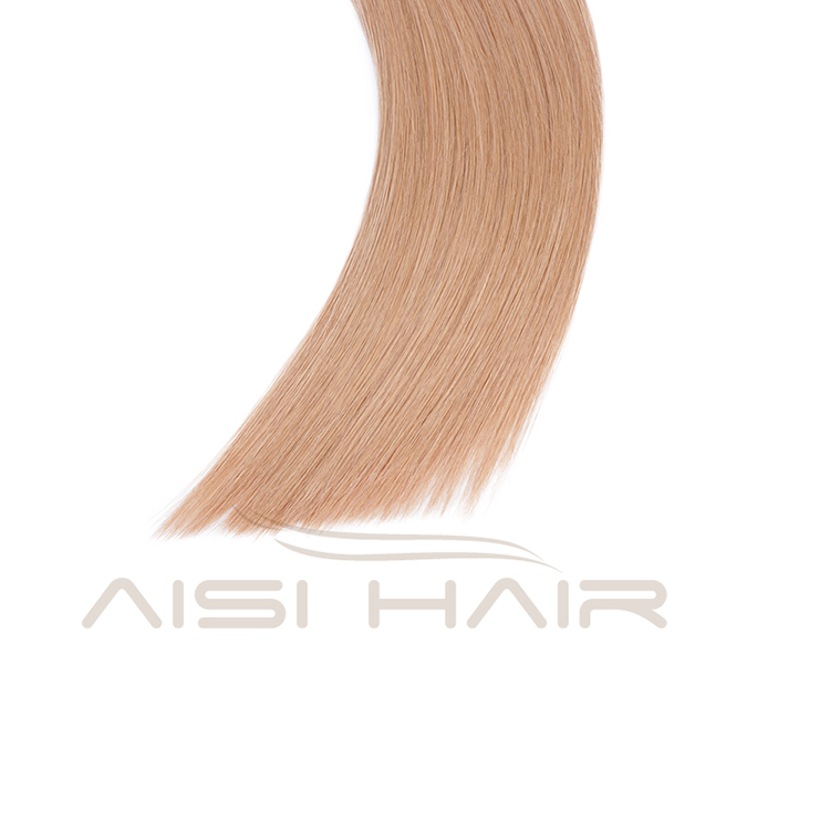 Aisi Hair 10A Unprocessed Color 12# Human Hair Pre Bonded Keratin Double Drawn I Tip Human Hair Extension For Women