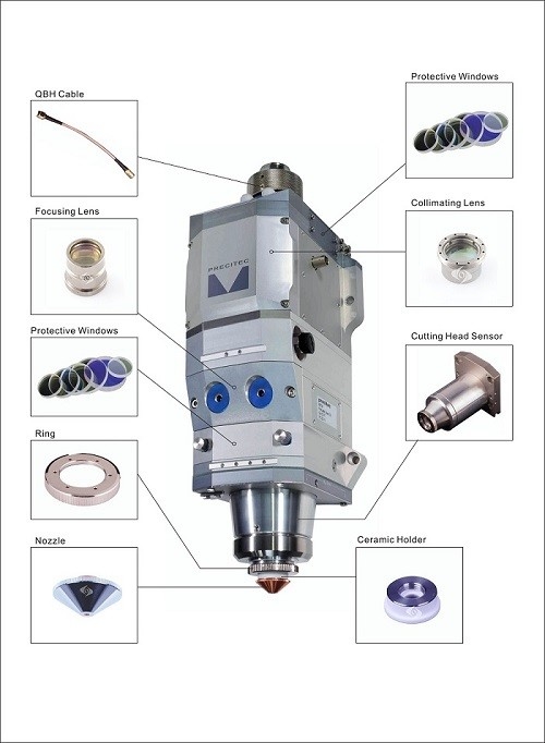 CNC Fiber Nozzle Laser Cutting For Precitec Cutting Head D28H22.5M11 5