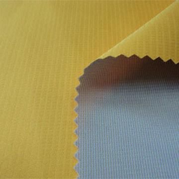 300T full dull pongee fabric with tricot, 100% polyester, 1/5K TPU coating, functional for outdoor