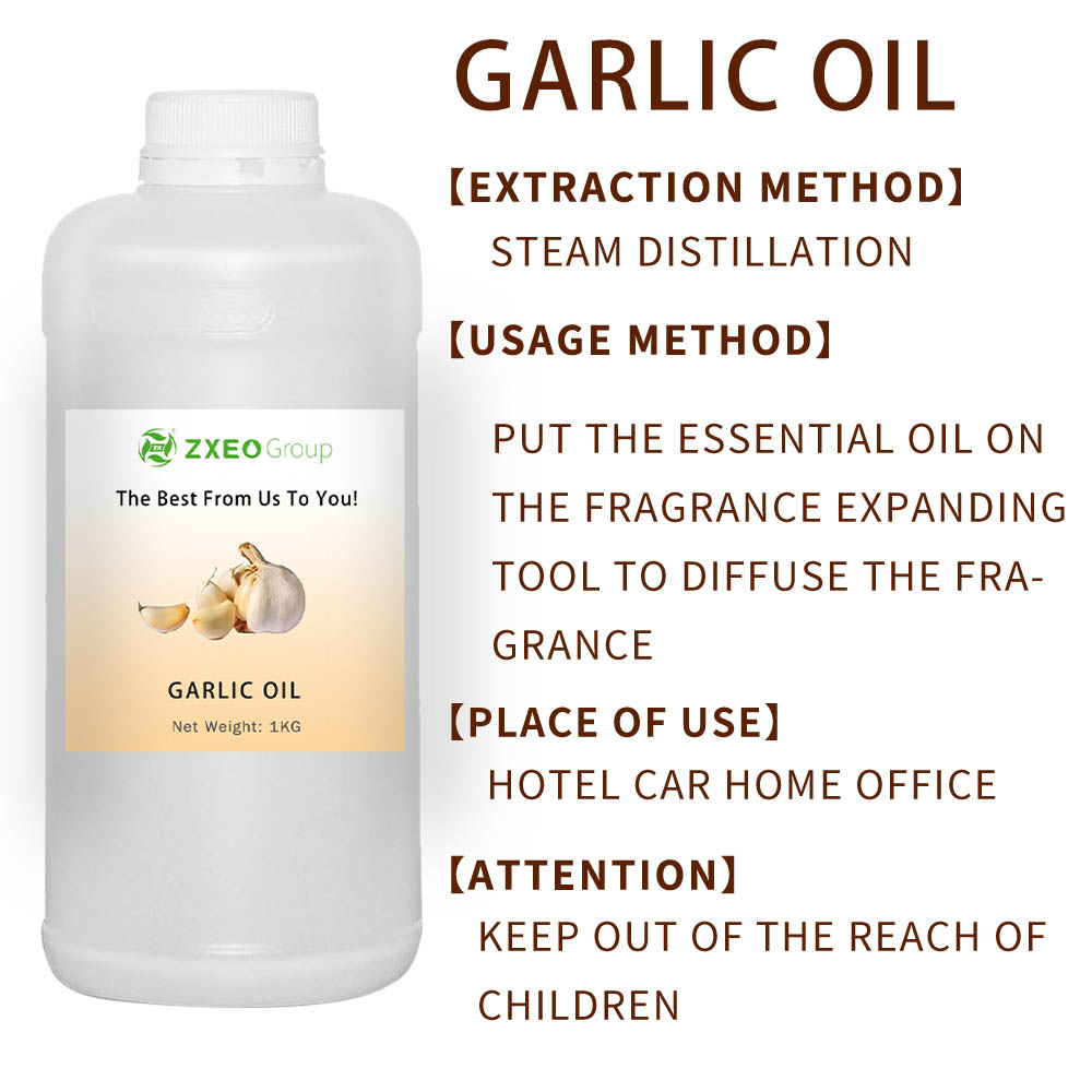 Wholesale Bulk High Quality Cosmetic Grade Aromatherapeutic Grade Food Grade Pure Natural Garlic Oil Garlic Essential Oil