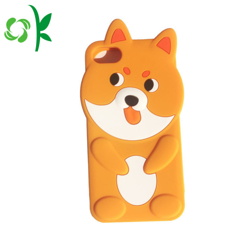 Cas de téléphone de bande dessinée du silicone 3D de conception adaptée aux besoins du client